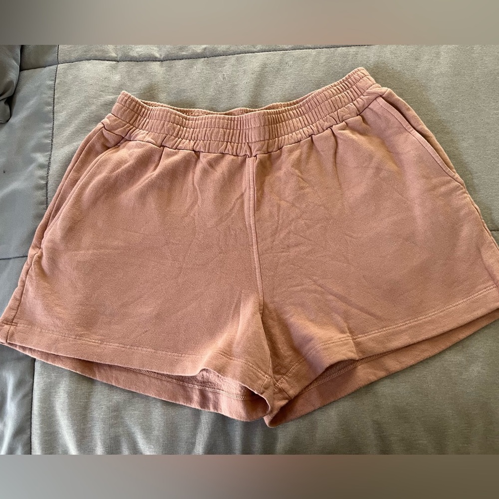 Monrow Ex- boyfriend supersoft fleece pocket short  large